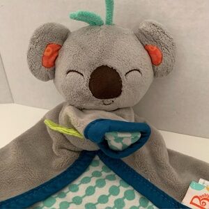 B. Toys Plush Koala Lovey with Blue and Gray Accents crinkle leaf security